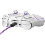 PDP 052-002-WH mando y volante Violeta, Blanco RF/USB Gamepad Analógico/Digital PC, PlayStation 4, PlayStation 5 blanco, Gamepad, PC, PlayStation 4, PlayStation 5, Cruceta, Analógico/Digital, 5 ms, Inalámbrico y alámbrico