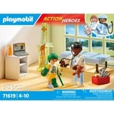 PLAYMOBIL Action Heroes Pediatra con Osito de Peluche, Juegos de construcción 