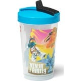 Room Copenhagen Vaso LEGO con pajita Ninjago Classic Black, Taza negro/Rojo