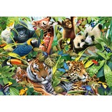Schmidt Spiele Rompecabezas Mundo animal colorido, Puzzle 