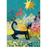 Schmidt Spiele Rosina Wachtmeister: Gato en el mar de flores, Puzzle 