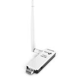 TP-Link TL-WN722N adaptador y tarjeta de red WLAN 150 Mbit/s, Adaptador Wi-Fi blanco, Inalámbrico, USB, WLAN, Wi-Fi 4 (802.11n), 150 Mbit/s, Negro, Blanco, Minorista