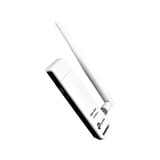 TP-Link TL-WN722N adaptador y tarjeta de red WLAN 150 Mbit/s, Adaptador Wi-Fi blanco, Inalámbrico, USB, WLAN, Wi-Fi 4 (802.11n), 150 Mbit/s, Negro, Blanco, Minorista