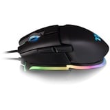 Thermaltake Argent M5 RGB ratón Ambidextro USB tipo A Óptico 16000 DPI, Ratones para gaming negro, Ambidextro, Óptico, USB tipo A, 16000 DPI, Negro