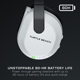 Turtle Beach Stealth 600 Blanco Xbox Auriculares de Juego Inalámbricos con 80hr Batería, Altavoces de 50 mm y Bluetooth para Xbox Series X o S, Xbox One y PC, Auriculares para gaming blanco, Altavoces de 50 mm y Bluetooth para Xbox Series X o S, Xbox One y PC, Inalámbrico, 20 - 20000 Hz, Juego, 320 g, Auriculares, Blanco