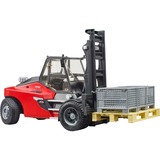 bruder 02513, Automóvil de construcción rojo/Negro