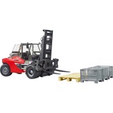 bruder Montacargas Linde HT160 con paleta, Automóvil de construcción rojo/Negro
