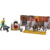 bruder bworld establo para vacas y terneros con agricultor, Escenario multicolor