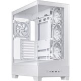 ASUS A31 Plus TG ARGB WHITE Midi Tower Blanco, Cajas de torre blanco, Midi Tower, PC, Blanco, ATX, micro ATX, Mini-ITX, Multi, 16,5 cm