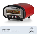 Ariete Horno para pizza DA GENNARO, Horno de pizza rojo/Acero fino
