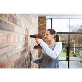 BLACK+DECKER Taladro atornillador percutor a batería BDCHD18S1KA, 18 voltios, Martillo atornillador negro/Naranja