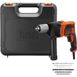 BLACK+DECKER Taladro percutor BEH850K, Taladradora de impacto naranja/Negro