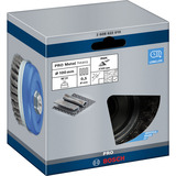 Bosch 2 608 622 010 cepillo y rueda de alambre Cepillo de copa 10 cm Cepillo de copa, 1,4 cm, 10 cm, 0,5 mm, Metal, 8500 RPM