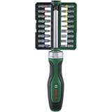 Bosch Destornillador de carraca con juego de puntas, 19 piezas, Conjuntos de bits verde/Negro