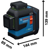 Bosch GLL 80-33 G Professional 0601065501, Láser de línea azul/Negro