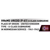 COBI HNoMS Uredd (P-41) submarino clase U, Juegos de construcción 
