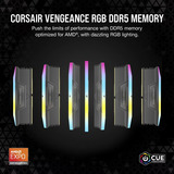 Corsair CMH32GX5M2D6000Z38, Memoria RAM negro