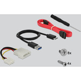 DeLOCK Marco intercambiable 3.5″ / 5.25″ para discos duros y SSDs SATA de 2.5″, Chasis intercambiable 