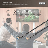 Digitus AK-330125-150-S, Cable negro