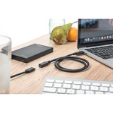 Digitus Cable de extensión USB 2.0, conector USB-C > puerto USB-C, Cable alargador negro