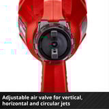 EINHELL Sistema de pulverización de pintura a batería Power X-Change TC-SY 18/60 Li-Solo, 18 Voltios, Arma de aerosol rojo/Negro