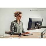 Evoluent Evoluent D Medium Wireless ratón Oficina mano derecha RF inalámbrico Laser 3200 DPI negro/Plateado, mano derecha, Diseño vertical, Laser, RF inalámbrico, 3200 DPI, Negro