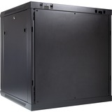 Inter-Tech SMA-6612 12U Bastidor de pared Negro, Armario IT negro, Bastidor de pared, 12U, 40 kg, Bloqueo del teclado, 23,5 kg, Negro