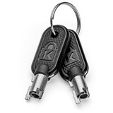 Kensington Candado con llave tres en uno ClickSafe 2.0 para portátiles (Llave de supervisor), Castillo negro, 1,8 m, Kensington, Llave, Acero al carbón, Negro