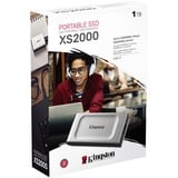 Kingston XS2000 1000 GB Negro, Plata, Unidad de estado sólido plateado/Negro, 1000 GB, USB Tipo C, 3.2 Gen 2 (3.1 Gen 2), 2000 MB/s, Negro, Plata