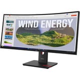 Lenovo ThinkVision T34WD-40 pantalla para PC 86,4 cm (34") 3440 x 1440 Pixeles Wide Quad HD LED Negro, Monitor LED negro, 86,4 cm (34"), 3440 x 1440 Pixeles, Wide Quad HD, LED, 6 ms, Negro