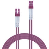 Lindy Cable dúplex LWL LC/LC OM4 gris