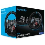 Logitech G29 Driving Force Negro USB 2.0 Volante + Pedales Analógico PC, PlayStation 4, PlayStation 5, Playstation 3 negro, Volante + Pedales, PC, PlayStation 4, PlayStation 5, Playstation 3, Cruceta, Analógico, Alámbrico, USB 2.0
