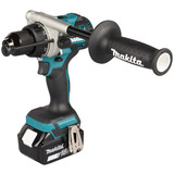 Makita Taladro atornillador percutor a batería DHP492Z, 18Volt, Martillo atornillador azul/Negro