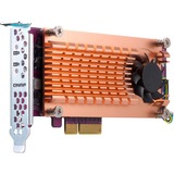 QNAP QM2 tarjeta y adaptador de interfaz Interno M.2 PCIe, M.2, PCIe 2.0, Cobre, 68,9 mm, 147,2 mm