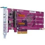 QNAP QM2 tarjeta y adaptador de interfaz Interno M.2 PCIe, M.2, PCIe 2.0, Cobre, 68,9 mm, 147,2 mm