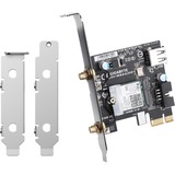 QNAP QXP-W6-AX200 adaptador y tarjeta de red WLAN / Bluetooth 2400 Mbit/s, Adaptador Wi-Fi Inalámbrico, PCI Express, WLAN / Bluetooth, Wi-Fi 6 (802.11ax), 2400 Mbit/s