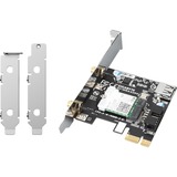 QNAP QXP-W6-AX200 adaptador y tarjeta de red WLAN / Bluetooth 2400 Mbit/s, Adaptador Wi-Fi Inalámbrico, PCI Express, WLAN / Bluetooth, Wi-Fi 6 (802.11ax), 2400 Mbit/s