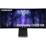 SAMSUNG Odyssey G8 OLED S34BG850SU, Monitor de gaming plateado
