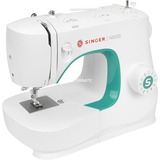 Singer M3305 máquina de coser Máquina de coser semiautomática Eléctrico blanco, Verde, Blanco, Máquina de coser semiautomática, Costura, 1 paso, palanca, Giratorio, Eléctrico