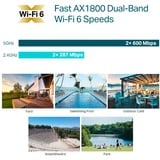 TP-Link Omada EAP610-Outdoor 1800 Mbit/s Blanco Energía sobre Ethernet (PoE), Punto de acceso blanco, 2,4 GHz, 5 GHz, 1800 Mbit/s, WEP, WPA, WPA2, WPA3, 10,100,1000 Mbit/s