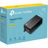 TP-Link TL-POE160S adaptador e inyector de PoE Gigabit Ethernet negro, Gigabit Ethernet, 10,100,1000 Mbit/s, IEEE 802.3ab, IEEE 802.3af, IEEE 802.3at, IEEE 802.3i, IEEE 802.3u, Cat3, Cat4, Cat5, Cat5e, Negro, 100 m