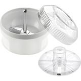 Unold 5080 picadora manual de alimentos Transparente, Blanco, Ensayo blanco/Transparente, Transparente, Blanco, Plástico, Acero inoxidable, 0,2 L, 91 mm, 11,9 cm