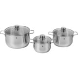 WMF 0730036040 6,5 L Acero inoxidable, Conjunto de ollas acero fino, 6,5 L, Acero inoxidable, Acero inoxidable, Gas, Inducción, Acero inoxidable, Acero inoxidable