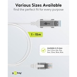 goobay Cable adaptador Ethernet USB-A 3.2 Gen1 > RJ-45, Slim blanco