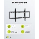 goobay Soporte de pared para TV Basic FIXED (XL) negro