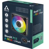 ARCTIC BioniX P12 A-RGB, Ventilador negro/blanco