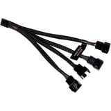 Alphacool Divisor de cable en Y 4 pines a 4x 4 pines PWM, 15 cm, Cable Y negro