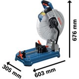 Bosch GCD 18V-355 Professional, 0601B59000, Sierras de corte a inglete y a bisel azul