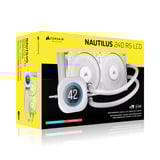 Corsair NAUTILUS 240 RS LCD, Refrigeración por agua blanco