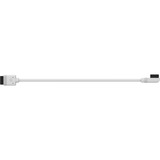 Corsair iCUE LINK Cable delgado, 200mm, 90° en ángulo blanco